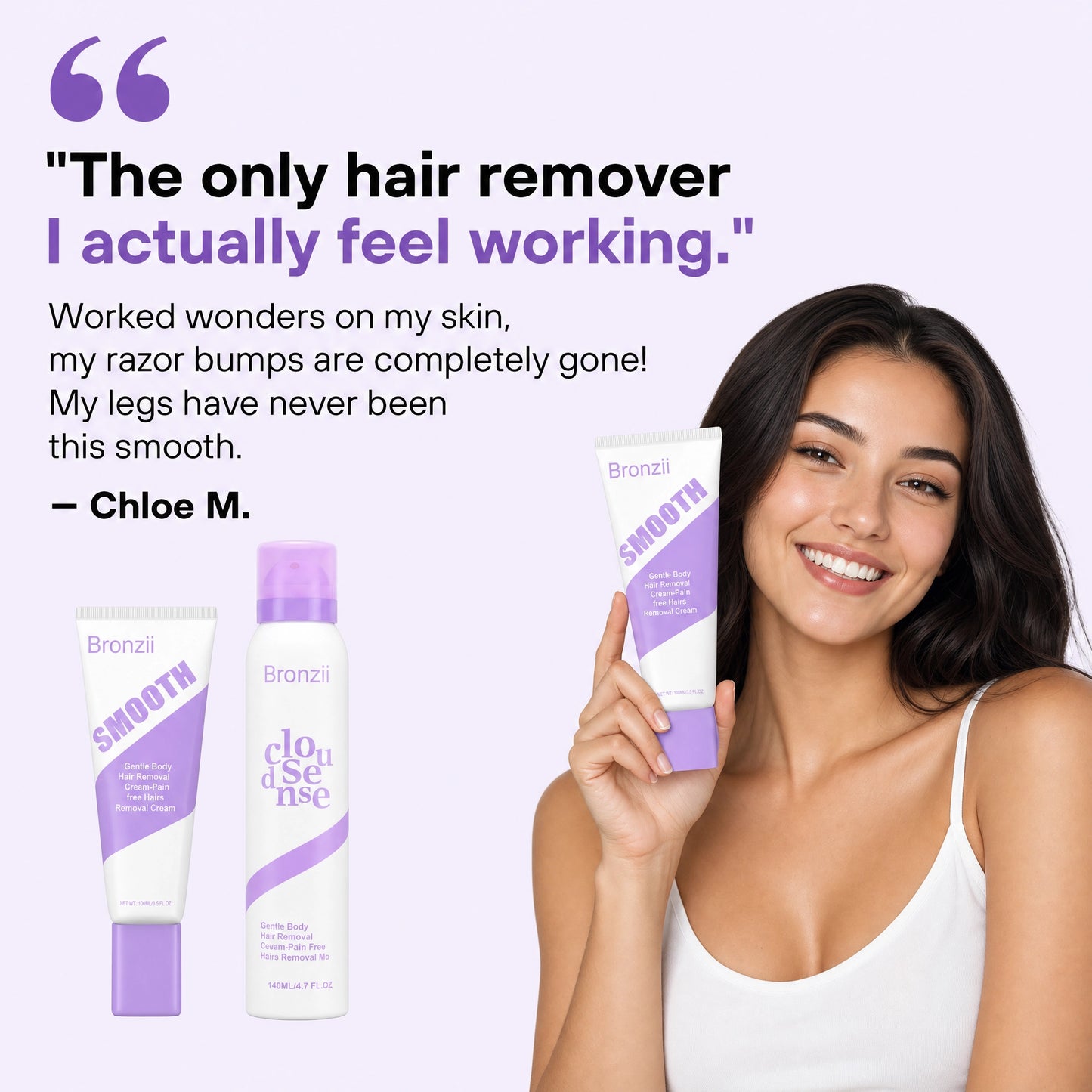Bronzii™ Pain-Free Hair Remover Set